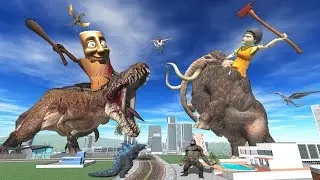 Horror Tung Sahur Army VS Horror Squid Doll Army - INDIAN BIKE GAME 