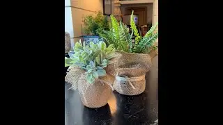 Burlap-Covered Containers