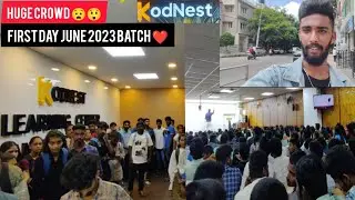 ❤️First day in Kodnest 🔥 June 2023 Batch 🤩 Full stack developement #craczyvasanth #banglore #kodnest