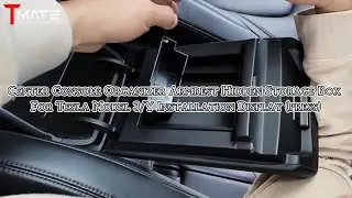 Center Console Organizer Armrest Hidden Storage Box For Tesla Model 3 / Y（Press）