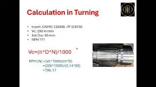 Cutting Parameters in machining Industry.