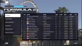 F2 career - Round 17/24 - Singapore - SR1 - Uni-Virtuosi Racing (Guanyu Zhou) I F1 2021