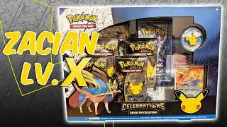 Zacian Deluxe Pin Collection Celebrations Box Opening | Pokemon Celebrations