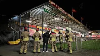 Dak Go Ahead Eagles stadion (B-side) deels los