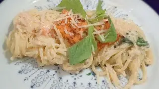 Creamy Spinach-Salmon Pasta 👌