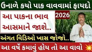 ઉનાળે આ પાકના ભાવ આસમાને જાશે = હરીભાઈ પટેલ | ઉનાળુ ખેતી | ઉનાળુ તલ | મગ | અડદ | khedut sahay 