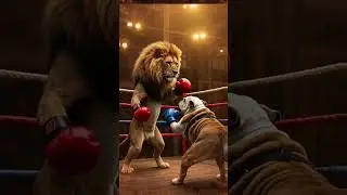 Gabungin Hewan BULDOG Dengan SINGA ? Gabungin DNA Hewan #shorts #hewan #anjing #bulldog #singa