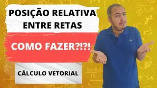POSIÇÃO RELATIVA ENTRE RETAS - CÁLCULO VETORIAL E GEOMETRIA ANALÍTICA -