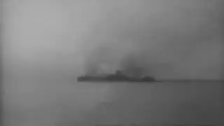 1943 - TORPEDOED BY USS SILVERSIDES (SS-236) - THE JAPANESE SHIP  JOHORE MARU -  BURNS - SINKS -   -