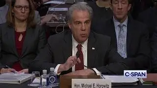 Justice Department Inspector General Michael Horowitz Testifies