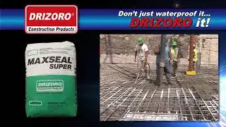 Drizoro Maxseal Super Dusting How to Waterproof a concrete Slab