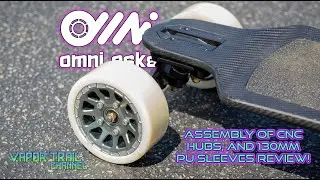 Omni ESK8 CNC Alloy Hub Assembly & 130mm PU Sleeve Test!