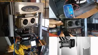 GQ-25CTBPA REPARACIÓN DE MÁQUINA DE HELADOS EL CUAL SU COMPRESOR ESTABA DAÑADO PERO REVIVIÓ 