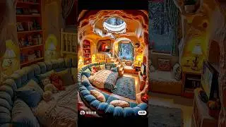 Dreamy Cave Bedroom Setup 🐻 | Warm Cozy Aesthetic Ideas 2025 #aesthetic #shorts #relaxing #home