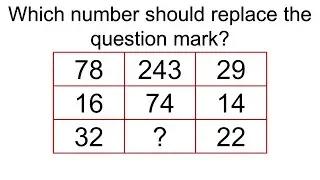 IQ test: What number should replace the question mark?