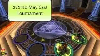 Wizard101 PvP 2v2 Double Death vs Double Fire A No May Cast Tournament Match