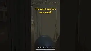 The worst random teammate!!! #pubgconsole #pubg #teamwipe #teammates #gaming #youtubeshorts