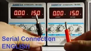 Dual Power Supply Connection / Serial plus minus electronics laboratory PS with center tap