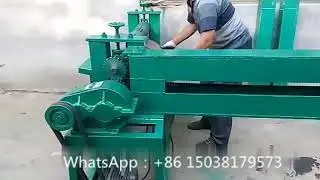 waste painting drum cutting and flattening machine