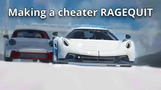 Making a cheater RAGEQUIT in Midnight Chasers