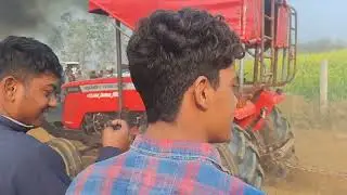 Massey 8055 performance at semana village demo | full smoke | 10x10 harrow competition 