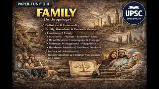 UPSC PAPER-I UNIT 2.4 || SOCIO-CULTURAL ANTHROPOLOGY || HINDI AUDIO-VIDEO