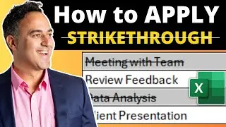 How to Apply Strikethrough in Excel