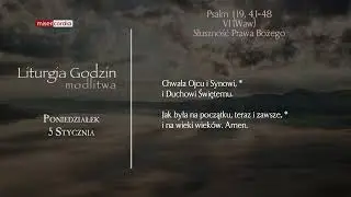 Liturgia Godzin | Modlitwa Południowa | Poniedziałek, II tyg. po Narodzeniu Pańskim