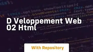 D veloppement web 02 html