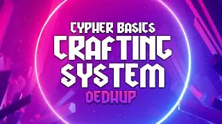 Cypher System RPG - My Crafting System