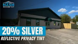 20% Silver Reflective Privacy Window Tint | Commercial Window Tint Nashville