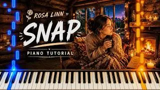 Rosa Linn Snap Piano Tutorial! (Easy)