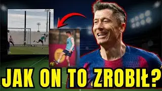 LEWANDOWSKI OSZALAŁ?! Co za gol PIĘTĄ na treningu! Jak on to zrobił? SZOK!