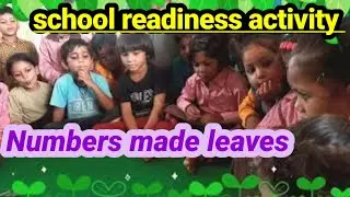School readiness activity । numbers made leaves । leaf number । स्कूल रेडिनेस गतिविधि
