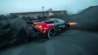DONUTS IN COAL FIELD WITH A LAMBORGHINI