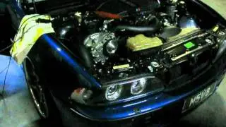 BMW E39 M5 with ESS VT550 Supercharger on Dyno. 313rwkw!. Awesome Sound!