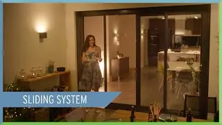 Modern Neher insect screen sliding system | Neher