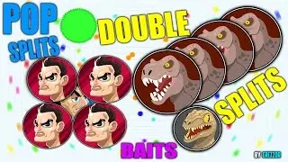 GOTA.IO BEST MOMENTS WITH SAMESIZE POP SPLIT AND *NEW TRICK* PUSH SPLIT