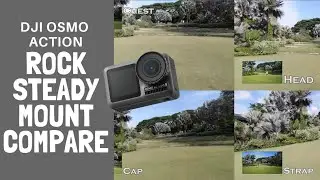 DJI Osmo Action stabilization test with different mounts - Rocksteady side to side comparison