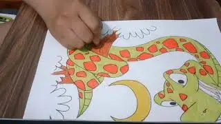Color the picture of a snake coiled on a tree  10   Burbank Late Nights