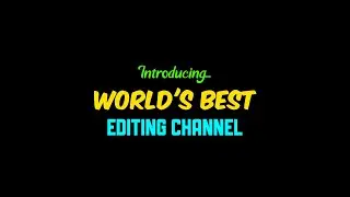Introducing the BEST editing channel 🔥︱Graphiks