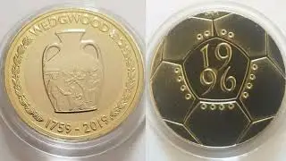 &pound;2 COIN KNOCKOUTS - 1996 Football &pound;2 vs Wedgewood &pound;2 Coin