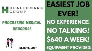 NO Experience! NO Talking! Remote Job  Processing Medical Records Work From Home