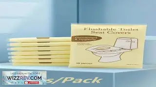 10 Pieces Pack Disposable Toilet Seat Covers Water Soluble Portable Toilet Seat Covers Review