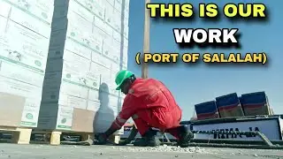 இது தான் எங்களோட வேலை😊 General cargo terminal ( GCT ) 😲 port of salalah @Mugeshspeaking. 