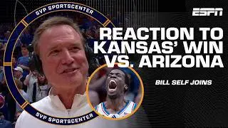 Bill Self reacts to Kansas handing Arizona their first loss of the season 🙌 | SC with SVP