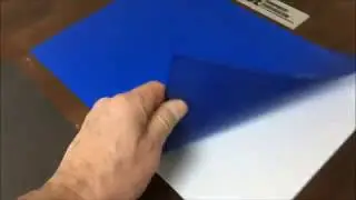 Hot Melt Adhesive pattern applied to plastic with hot melt rollcoater