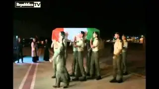 ARRIVO A CATANIA FERETRO MAGGIORE GIUSEPPE LA ROSA