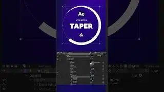 How to make the ends of lines pointed.Tip for Adobe After Effects.  #aftereffectstutorial #animation