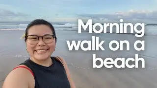 Morning walk & talk on a beach in Bali